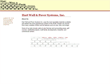 Tablet Screenshot of hartwallandpavers.com